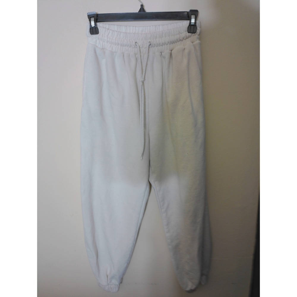 Rosie Sweatpants Women Small White Vintage Inspired Jogger Relaxed Athleisure